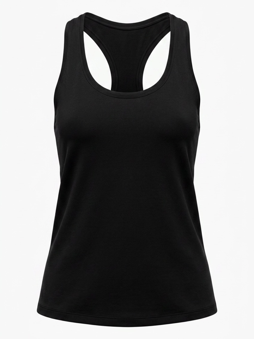 Lululemon Black Racerback Pima Cotton Tank Top Size 14